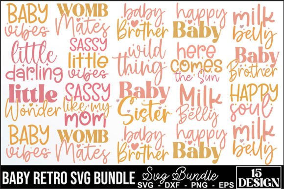 Baby Retro SVG Bundle: A Must-Have for Graphics and Crafts