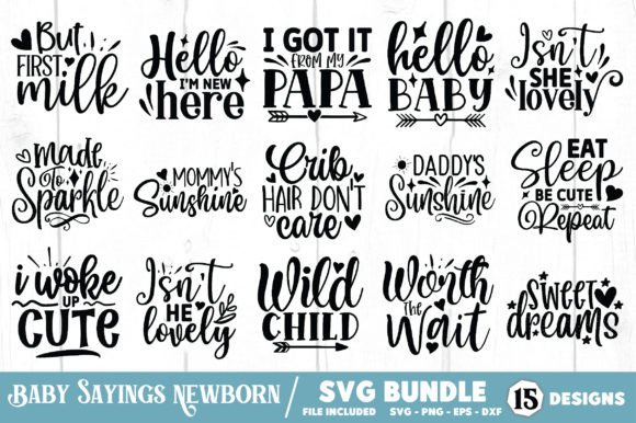 Baby Sayings Newborn SVG Bundle: A Designer's Review