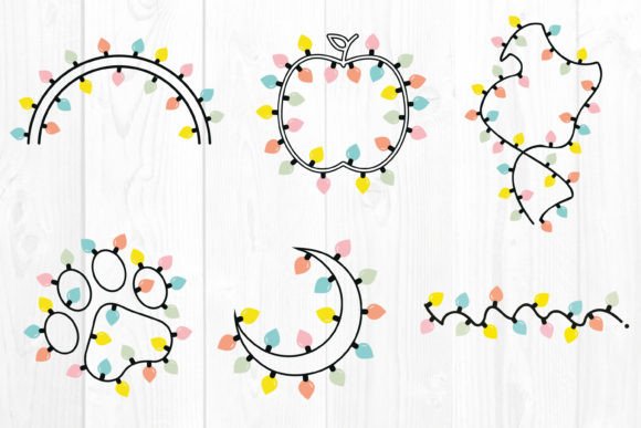 Christmas Lights SVG Bundle: Perfect for Festive Crafts and Graphics