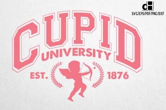 Cupid University Valentine SVG: A Charming Graphics Asset for Crafts