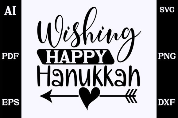 Festive Graphics for Local Crafts: Happy Hanukkah SVG Design