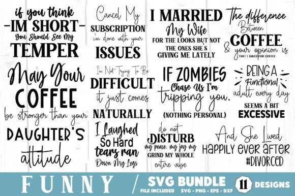 Funny SVG Bundle: A Versatile Graphics Asset for Crafts