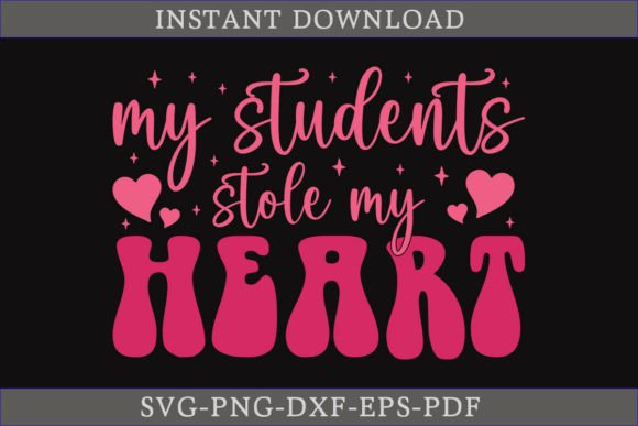 My Students Stole My Heart: A Retro SVG for Crafts