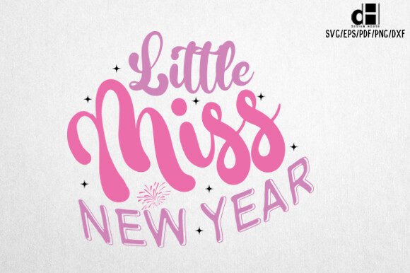 Pink New Year SVG: A Festive Graphic for Local Crafts