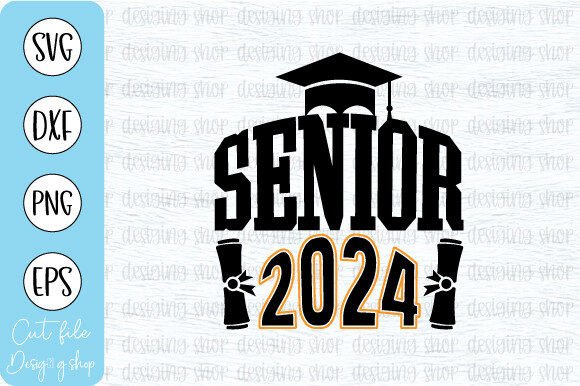 Senior 2024 SVG T Shirt Design: A Graphics Asset for Crafts