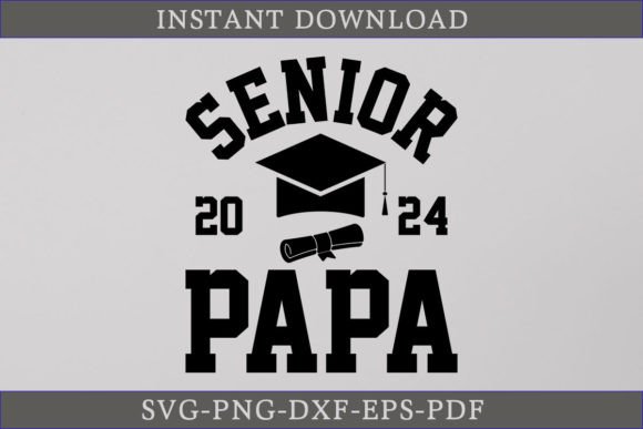 Senior Papa 2024 Graduate Shirt: A Graphics Gem for Crafts