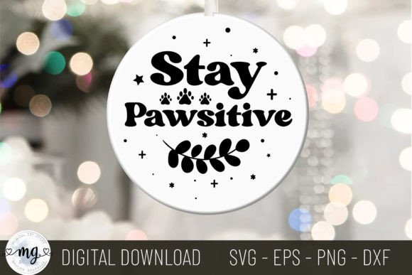 Stay Pawsitive - A Festive Embroidery Design